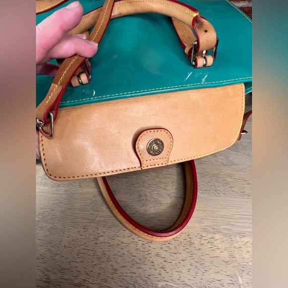 Dooney And Bourke‎ Satchel Bag - Patent Leather Ocean Teal - Picture 15 of 16